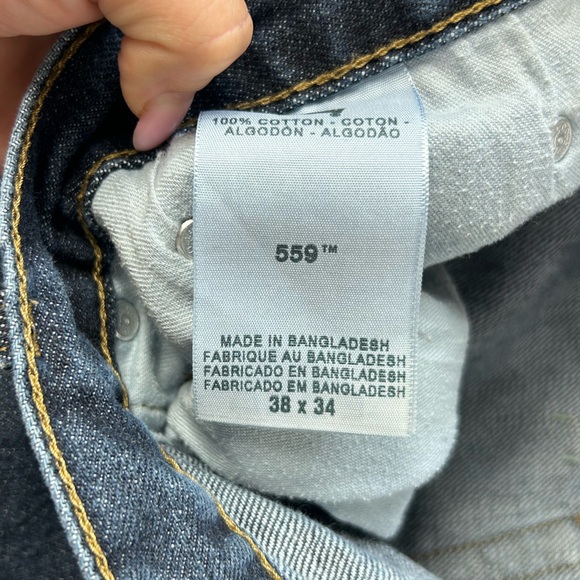 Levi’s Strauss & Co. Dark Wash 559 Straight Leg Jeans Size 38 T - Picture 10 of 10